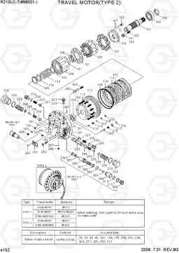 4152 TRAVEL MOTOR(TYPE 2) R210LC-7(#98001-), Hyundai