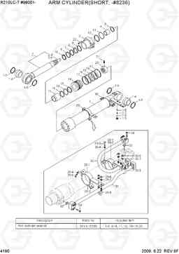 4190 ARM CYLINDER(SHORT, -#8236) R210LC-7(#98001-), Hyundai