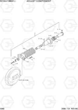 5060 ADJUST COMPONENT R210LC-7(#98001-), Hyundai