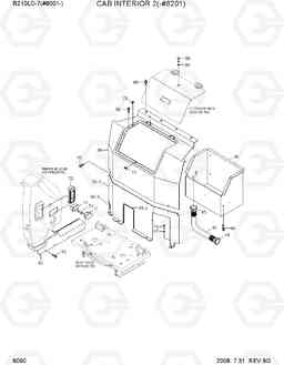 6090 CAB INTERIOR 2(-#8201) R210LC-7(#98001-), Hyundai