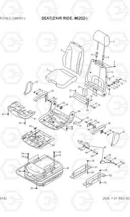 6142 SEAT(2'AIR RIDE, #8202-) R210LC-7(#98001-), Hyundai