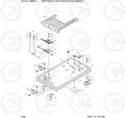 6160 BOTTOM PLATE MOUNTING(-#8201) R210LC-7(#98001-), Hyundai