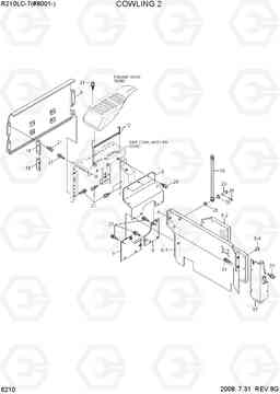 6210 COWLING 2 R210LC-7(#98001-), Hyundai