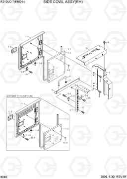 6240 SIDE COWL ASSY(RH) R210LC-7(#98001-), Hyundai
