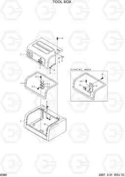 6280 TOOL BOX R210LC-7(#98001-), Hyundai