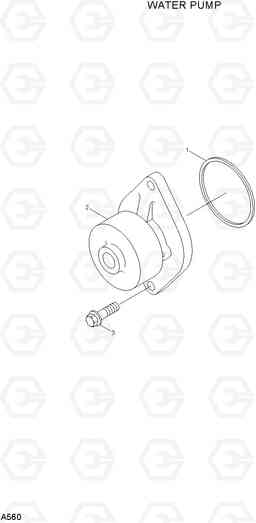 A560 WATER PUMP R210LC-7(#98001-), Hyundai