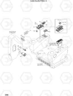 2080 CAB ELECTRIC 3 R210LC-7H(#9001-), Hyundai