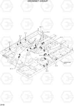 2110 GROMMET GROUP R210LC-7H(#9001-), Hyundai