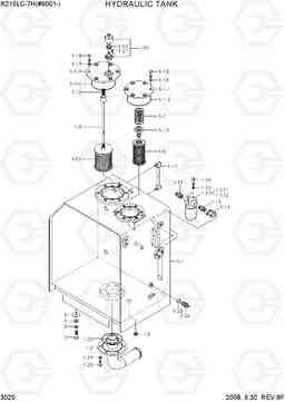 3020 HYDRAULIC TANK R210LC-7H(#9001-), Hyundai