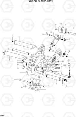 3455 QUICK CLAMP ASSY R210LC-7H(#9001-), Hyundai