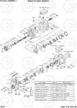 4010 MAIN PUMP(-#9067) R210LC-7H(#9001-), Hyundai