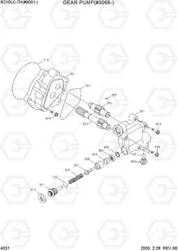 4031 GEAR PUMP(#9068-) R210LC-7H(#9001-), Hyundai