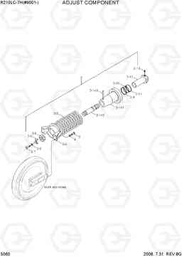 5060 ADJUST COMPONENT R210LC-7H(#9001-), Hyundai