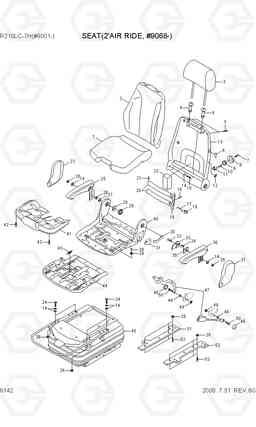 6142 SEAT(2'AIR RIDE, #9068-) R210LC-7H(#9001-), Hyundai