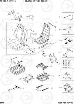 6144 SEAT(HEATED, #9068-) R210LC-7H(#9001-), Hyundai