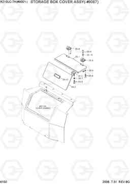 6150 STORAGE BOX COVER ASSY(-#9067) R210LC-7H(#9001-), Hyundai