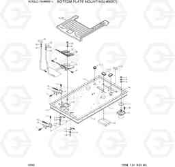 6160 BOTTOM PLATE MOUNTING(-#9067) R210LC-7H(#9001-), Hyundai