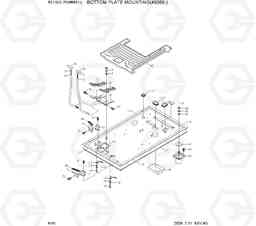 6161 BOTTOM PLATE MOUNTING(#9068-) R210LC-7H(#9001-), Hyundai