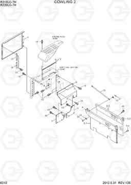 6210 COWLING 2 R210LC-7H(#9001-), Hyundai