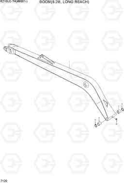 7120 BOOM(8.2M, LONG REACH) R210LC-7H(#9001-), Hyundai