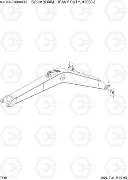 7140 BOOM(5.68M, HEAVY DUTY, #9003-) R210LC-7H(#9001-), Hyundai