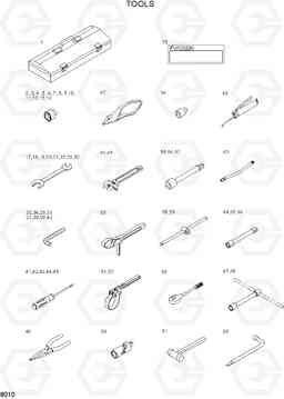 8010 TOOLS R210LC-7H(#9001-), Hyundai