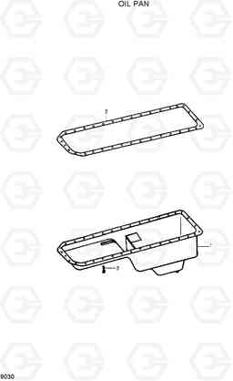 9030 OIL PAN R210LC-7H(#9001-), Hyundai