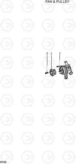 9130 FAN & PULLEY R210LC-7H(#9001-), Hyundai