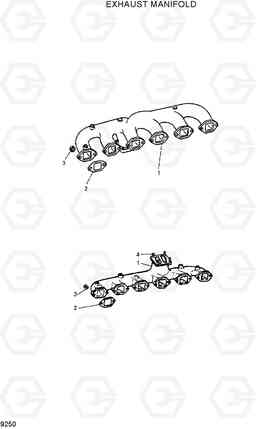 9250 EXHAUST MANIFOLD R210LC-7H(#9001-), Hyundai