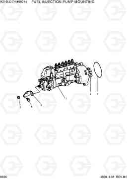 9320 FUEL INJECTION PUMP MOUNTING R210LC-7H(#9001-), Hyundai