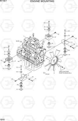 1010 ENGINE MOUNTING R110-7(INDIA), Hyundai