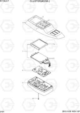 2101 CLUSTER(#0266-) R110-7(INDIA), Hyundai