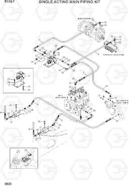 3920 SINGLE ACTING MAIN PIPING KIT R110-7(INDIA), Hyundai