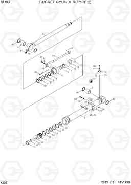 4205 BUCKET CYLINDER(TYPE 2) R110-7(INDIA), Hyundai