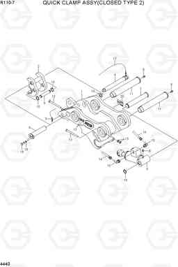 4440 QUICK CLAMP ASSY(CLOSED TYPE 2) R110-7(INDIA), Hyundai