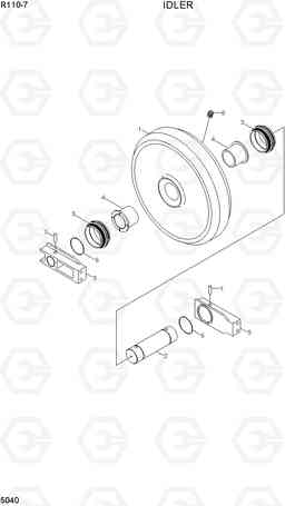 5040 IDLER R110-7(INDIA), Hyundai