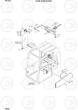 6030 CAB ASSY(2/6) R110-7(INDIA), Hyundai