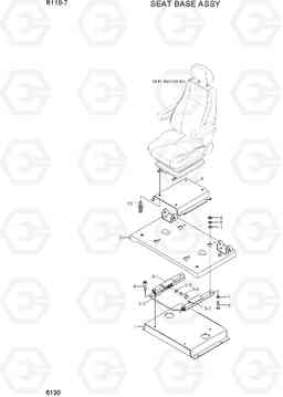 6130 SEAT BASE ASSY R110-7(INDIA), Hyundai