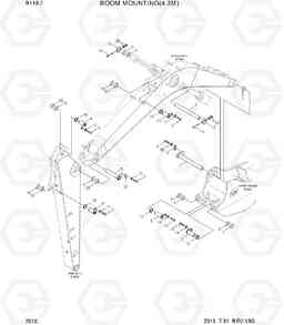 7010 BOOM MOUNTING(4.3M) R110-7(INDIA), Hyundai