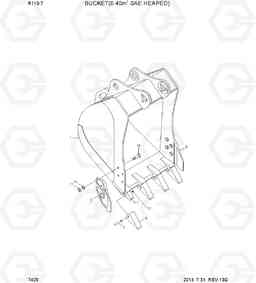 7420 BUCKET(0.40M3 SAE HEAPED) R110-7(INDIA), Hyundai