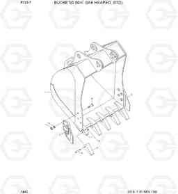 7440 BUCKET(0.60M3 SAE HEAPED, STD) R110-7(INDIA), Hyundai