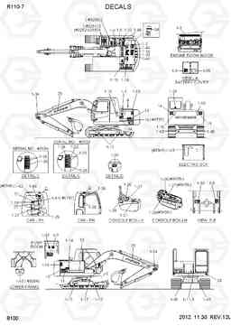 8100 DECALS R110-7(INDIA), Hyundai