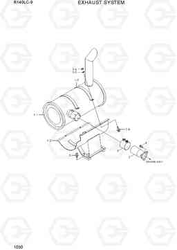 1030 EXHAUST SYSTEM R140LC-9(INDIA), Hyundai