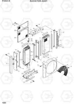 1050 RADIATOR ASSY R140LC-9(INDIA), Hyundai