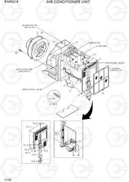 1110 AIR CONDITIONER UNIT R140LC-9(INDIA), Hyundai