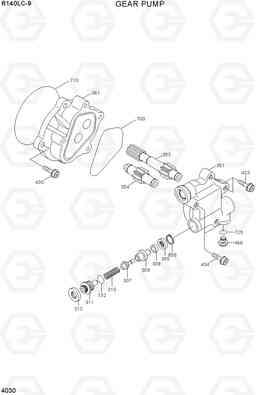 4030 GEAR PUMP R140LC-9(INDIA), Hyundai