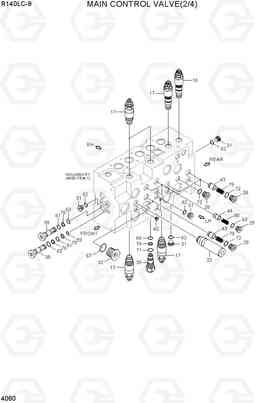 4060 MAIN CONTROL VALVE(2/4) R140LC-9(INDIA), Hyundai