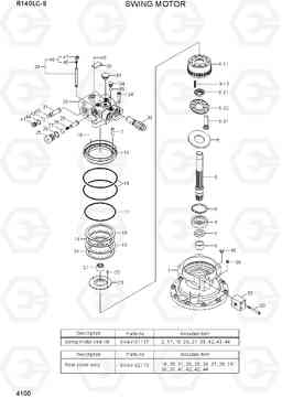 4100 SWING MOTOR R140LC-9(INDIA), Hyundai