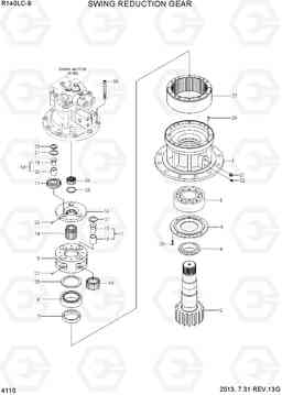 4110 SWING REDUCTION GEAR R140LC-9(INDIA), Hyundai