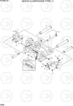 4400 QUICK CLAMP(HOOK TYPE 1) R140LC-9(INDIA), Hyundai